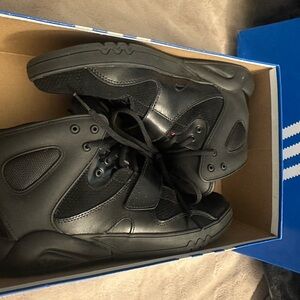 adidas Black Men's Athletic High-Top Sneakers